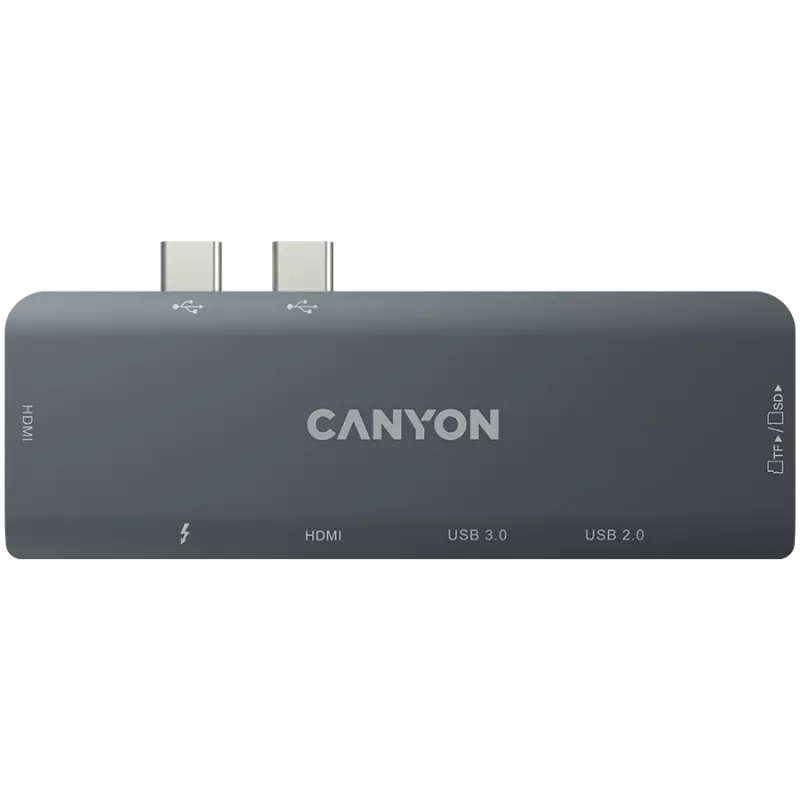 Canyon DS-5 USB 2.0 Type-C Grey SD Card Reader 60 Hz