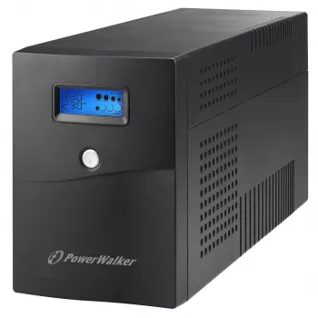 Uninterruptible Power Supply PowerWalker VI 3000 SCL — Line-Interactive UPS 3 kVA / 1800 W, 230 V, 9 Ah battery, LCD, Tower, Black