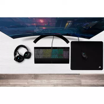Corsair K55 RGB PRO keyboard Gaming USB QWERTZ German Black