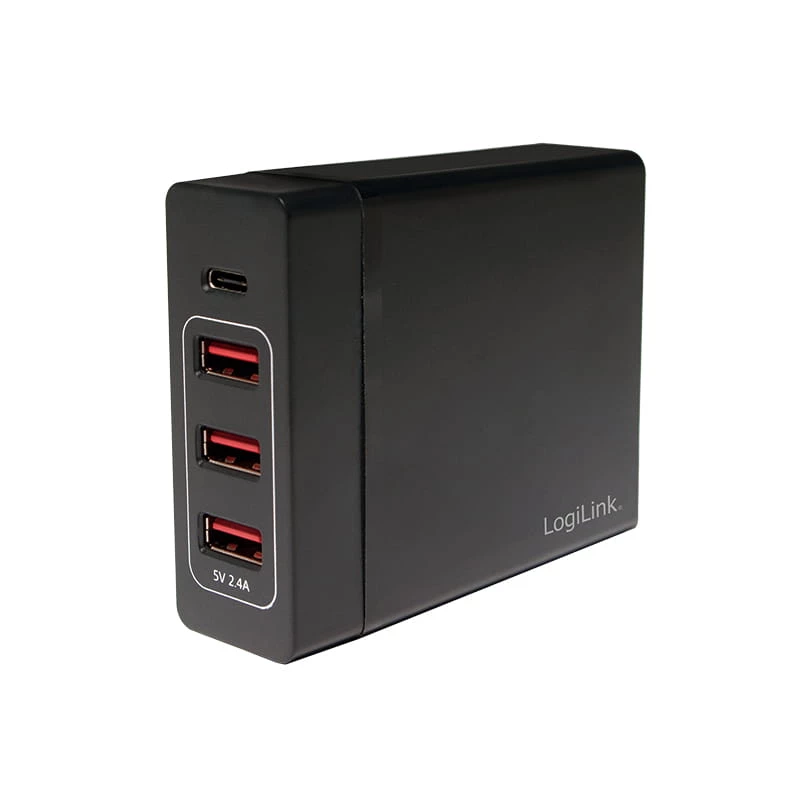 Indoor Charger LogiLink PA0122 Universal Black USB