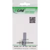 InLine USB4 adapter, USB-C plug/socket vertical right/left angled, alu, grey