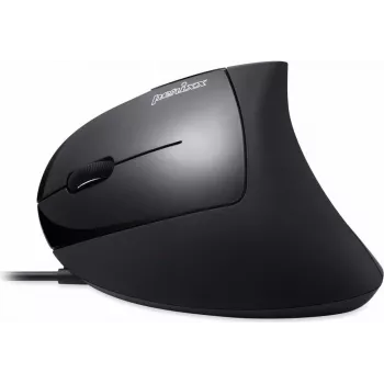 Perixx PERIMICE-513 L, Ergonomic mouse, for left-handers, vertical, black