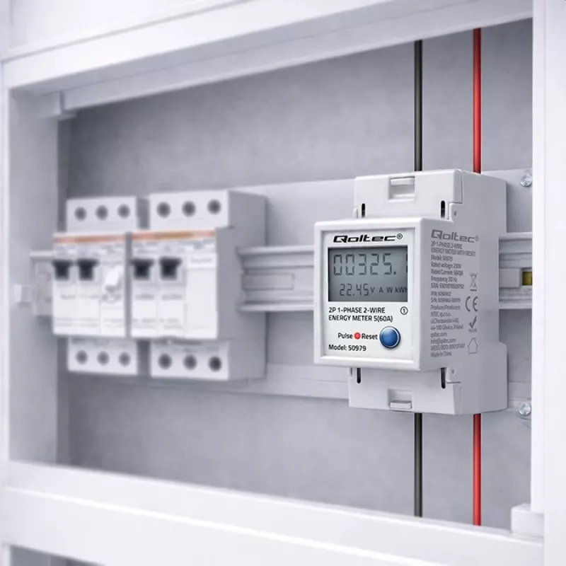 Energy meter QOLTEC Single-phase DIN-rail 230V (MPN 50979)