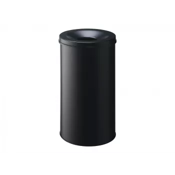 Durable Waste Bin - Round - 60 L - Steel - Black