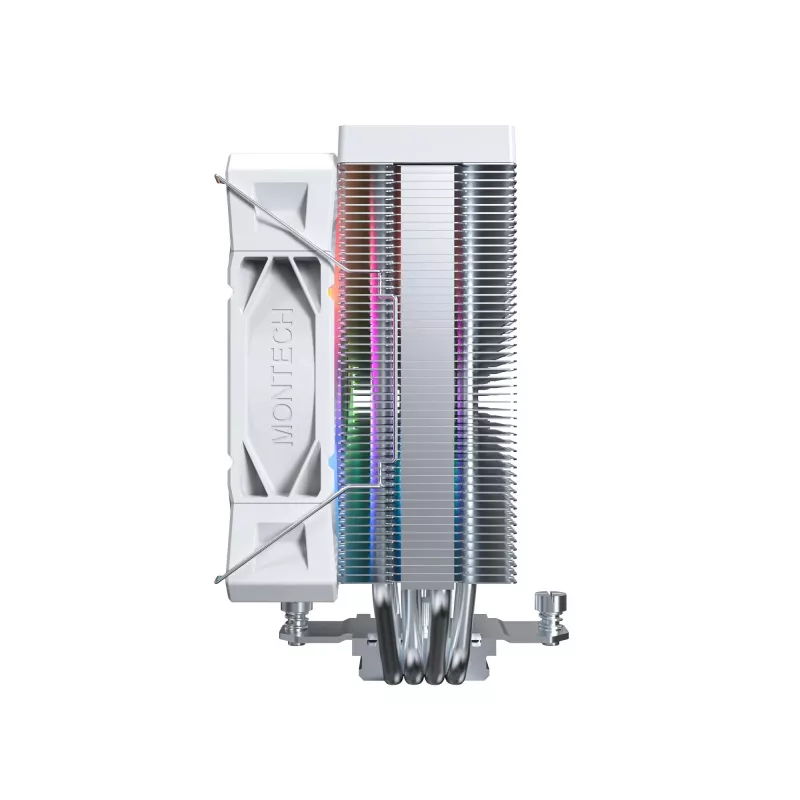Air cooler Montech NX400 ARGB 120 mm White — 270 W TDP, FDB, 156×74×120 mm