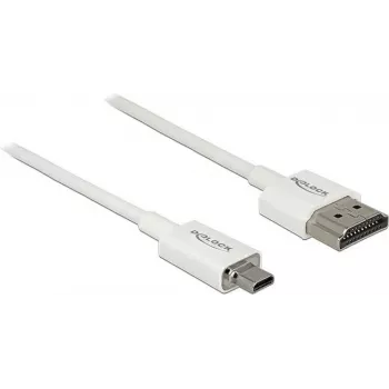 HDMI Cable DeLOCK 85148 0.5m Type A to Type D White