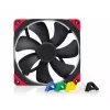 140 mm Noctua NF-A14 PWM chromax.black.swap case fan, 12V, 300–1500 RPM, PWM, 140.2 m³/h, 24.6 dB