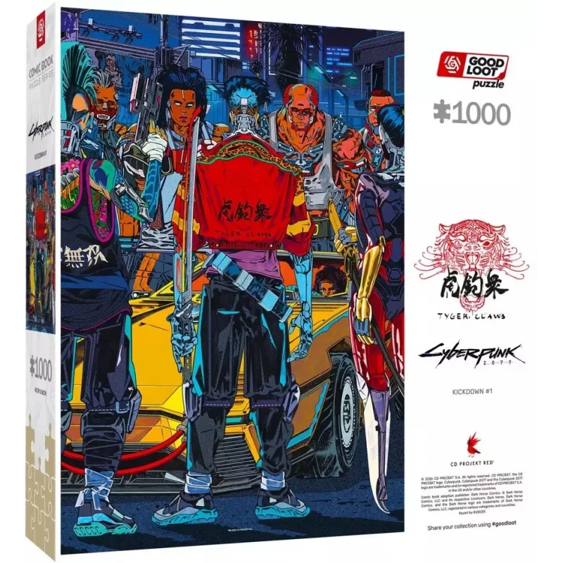 Good Loot Comic Book Puzzle: Cyberpunk 2077 Kickdown, 1000 pieces