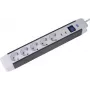Power strip with surge protection AS Schwabe 18665 — 6 outlets, 16 A