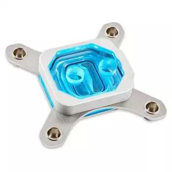 Water block Aqua-Computer 21871 — acetal/aluminium construction, 94×94×22 mm