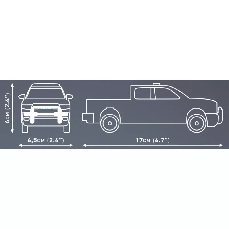 Construction toy Cobi RAM 1500 Police 24608 2-in-1 model, brick set, convertible build