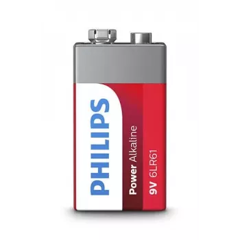 Single-use battery Philips Power Alkaline Battery 6LR61P1B/10
