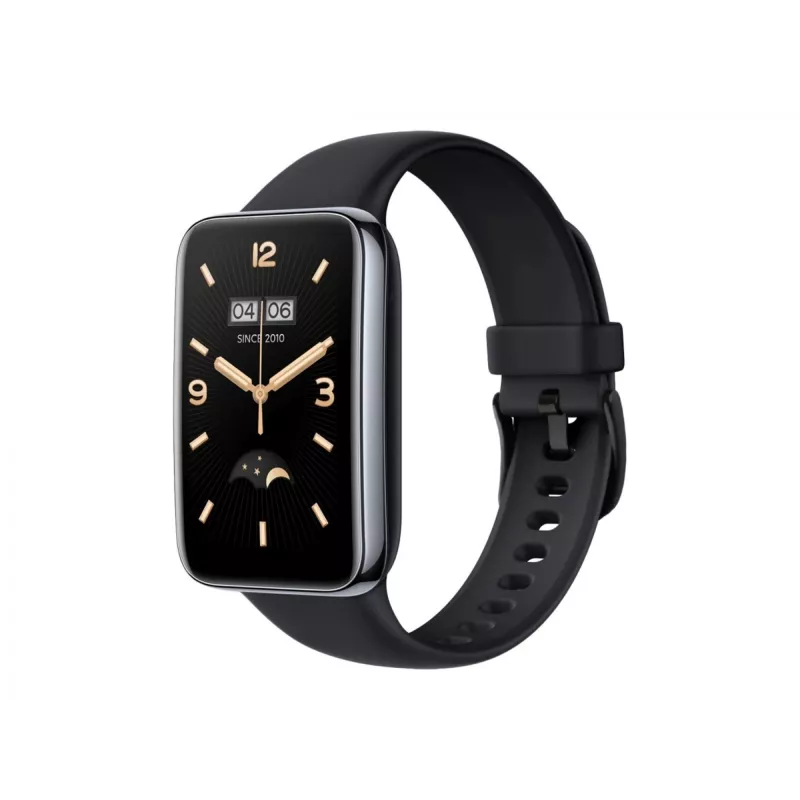 Silicone Strap FIXED for Xiaomi Mi Smart Band 7 Pro — Black, adjustable, water-resistant