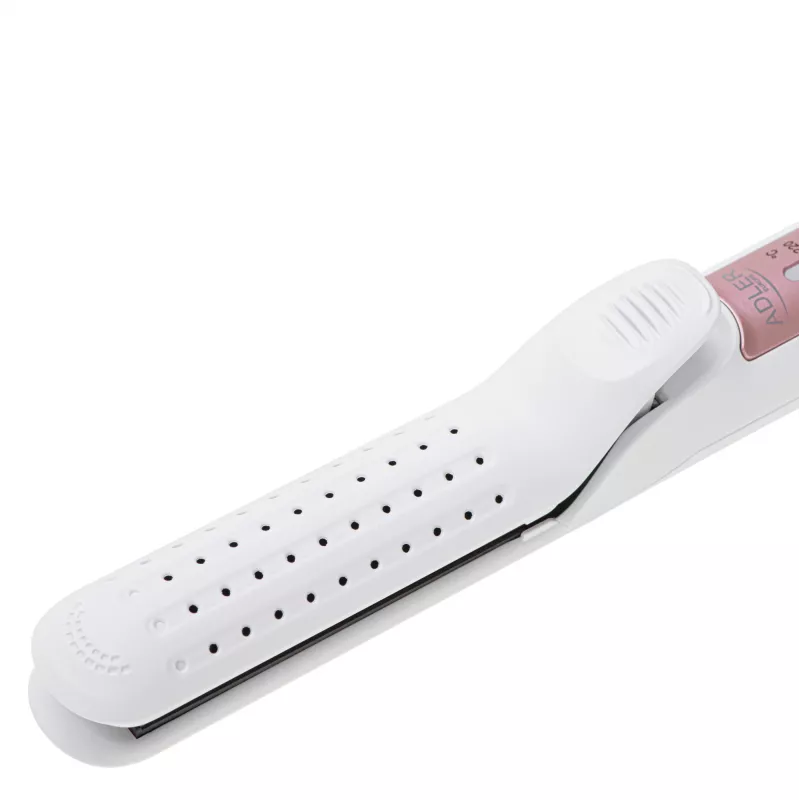 Straightening iron Adler AD 2326 with ceramic heating, adjustable 140–220 °C, 120 W, white