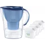 Water filter jug BRITA Marella XL, pitcher filter with MAXTRA cartridges, 3.5 L tank, 2 L filtered capacity, blue