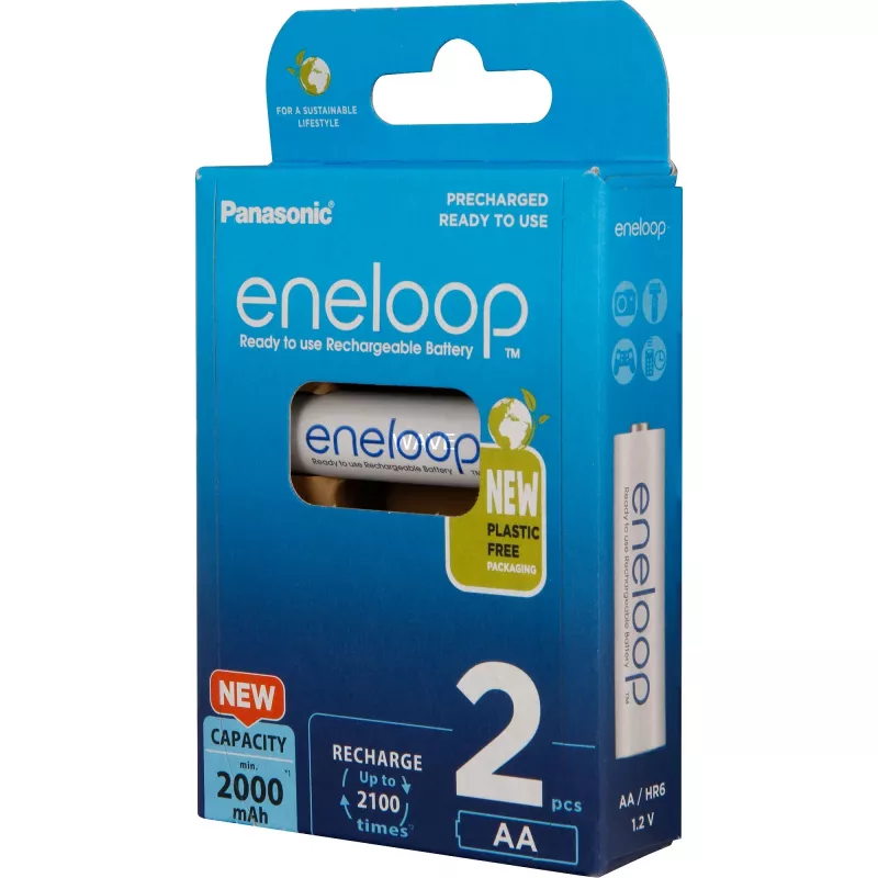 Rechargeable batteries PANASONIC ENELOOP AA 2000 mAh 2 pc(s) (BK-3MCDE/2CP)