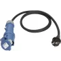 Power cable AS Schwabe 1.5 m H07RN-F 3G2.5 with CEE 16A coupling and Schuko plug 250V