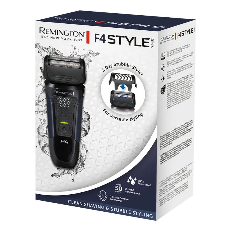 Remington Shaver F4 Style Series Wet & Dry black blue (F4002)