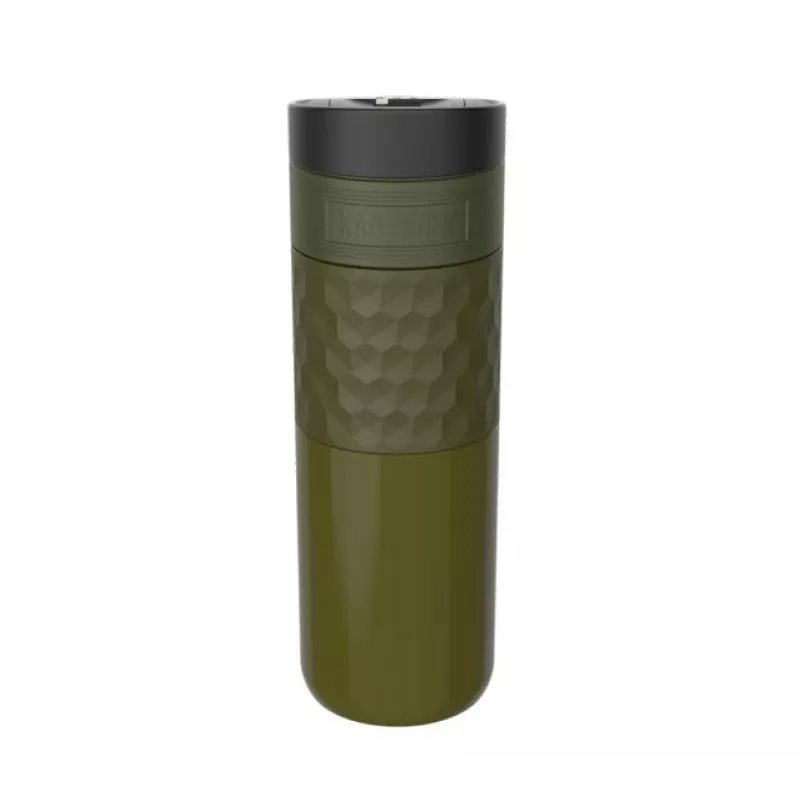 Thermal mug Kambukka Etna Grip 500 ml, stainless steel vacuum, spill‑proof, green, 7.1 cm diameter