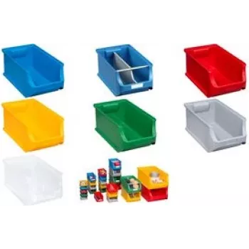Storage bin allit ProfiPlus Box 4 transparent – plastic parts bin with 25 kg load capacity