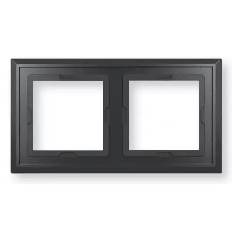 eQ-3 Homematic IP Glass Frame 2-fold, Black (162149A1)