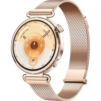 Smartwatch HUAWEI WATCH GT6 1.32 inch AMOLED, 41 mm, Stainless Steel, Gold, Milanese Band, IP69, 14-day Battery