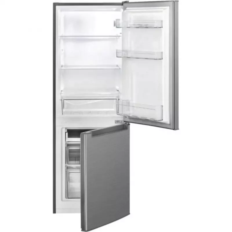 Freestanding fridge BOMANN KG 7359, 173 L (121 L fridge + 52 L freezer), stainless steel, C energy