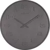 NeXtime klok 3095gs Wood Wood Big, Ø52.8 cm, Wall, Gray