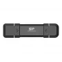 Silicon Power Marvel Xtreme DS72 - USB-Flash-Laufwerk - 500GB - USB 3,1 Gen 2 / USB-C 3,2 Gen 2 - Schwarz (SP500GBUC3S72VPK)
