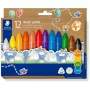 Wax crayons Staedtler Noris Jumbo — 12 colors, non-toxic, jumbo size