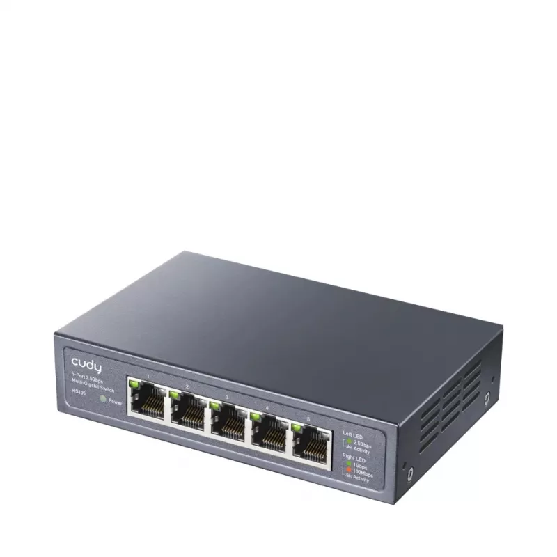 Network Unmanaged Switch Cudy HS105 — 5 Ports, 100/1000/2500 Mbps