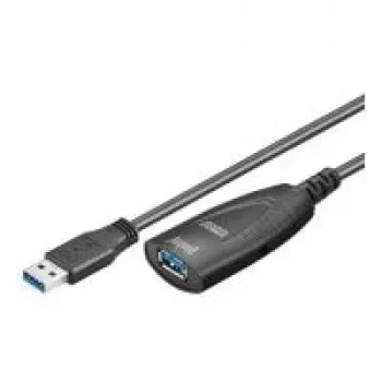 USB Cable Goobay 5m USB 3.0 USB 3.2 Gen 1 USB A Black