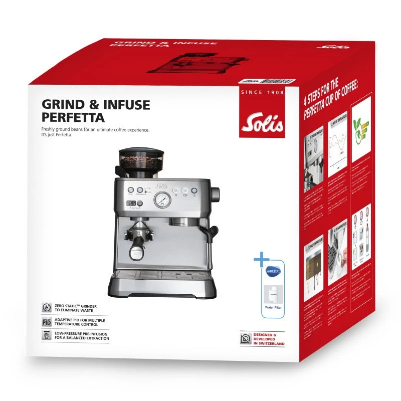 Solis Grind & Infuse Perfetta Semi-auto Espresso machine 2.6 L