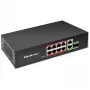 Ethernet Switch QOLTEC 52297 PoE RJ45 with PoE Uplink and SFP port