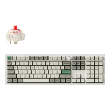 Full-size mechanical keyboard Keychron Q6 Max — Red switches, white shell