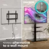 TV floor stand ONKRON TS5550-B for 32–65 inch (81.3–165.1 cm), max load 30 kg, VESA 100x100–600x400, height 880–1080 mm, swivel ±25°