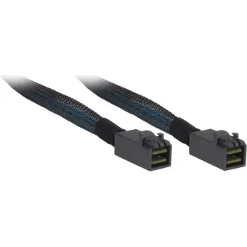 Inter-Tech - Internal SAS-Cable - SAS 12Gbit/s - 4x Mini SAS HD (SFF-8643) to 4x Mini SAS HD (SFF-8643) - 1,0m - Black/Blue (88885006)
