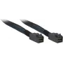Inter-Tech - Internal SAS-Cable - SAS 12Gbit/s - 4x Mini SAS HD (SFF-8643) to 4x Mini SAS HD (SFF-8643) - 1,0m - Black/Blue (88885006)