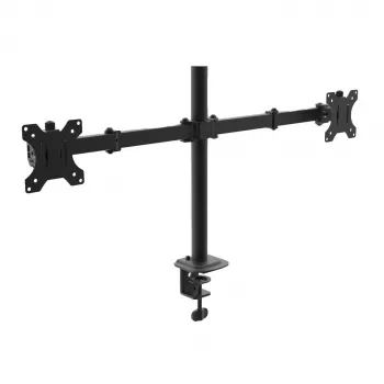 Akyga AK-MB-02 Dual Monitor Desk Mount, 2 x 10 kg, VESA 75x75 / 100x100, 15–32", Black