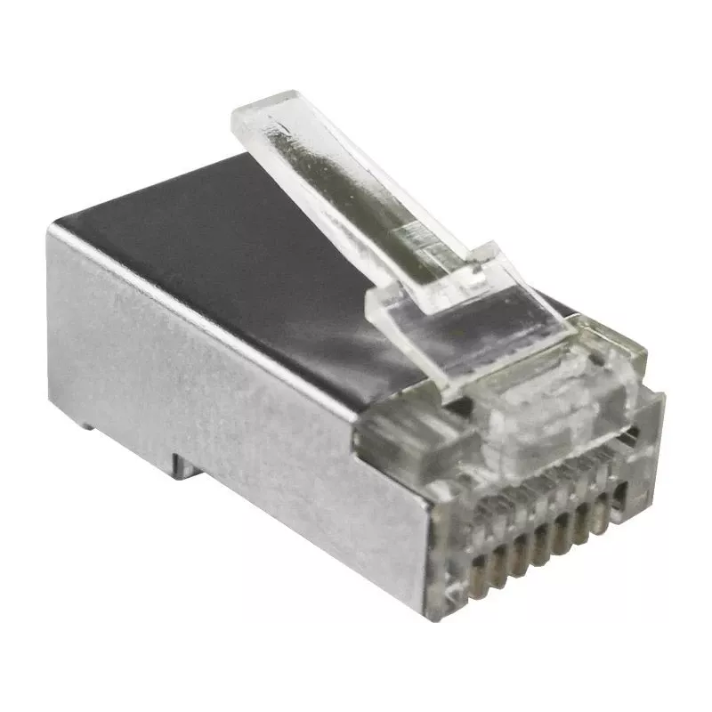 RJ45 STP Cat.5e straight-through plug Alantec WT116 pack of 100, shielded connector for 8P8C cables