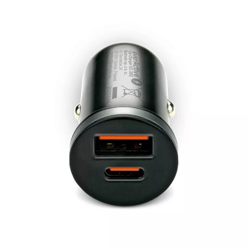 Car charger everActive CC-30Q QC3.0 35W — 1x USB-A, 1x USB-C, quick charge