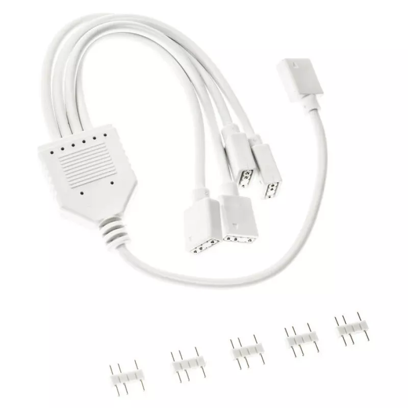 ARGB splitter cable Kolink PGW-AC-KOL-157 30 cm white for 3-pin 5V ARGB headers