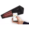 Infrared heater SUNRED PRO25W-SMART, wall-mounted triangle dark, 2500 W, black, IP55