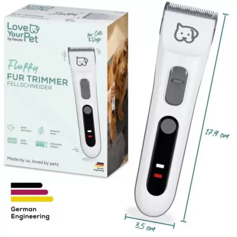 Pet trimmer for cutting dogs and cats Beurer Fluffy PP110 - grooming tool for fur trimming and maintenance