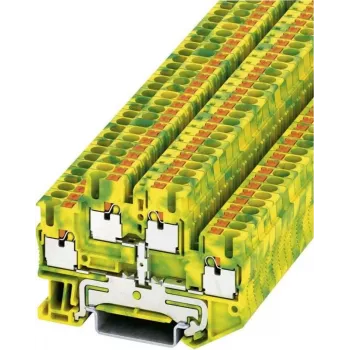 Phoenix Contact Push-In Doppelstock-Protective Earth Terminal PTTB-PE PTTB 2,5-PE Green-Yellow Contents: 1 pc(s) (3210596)