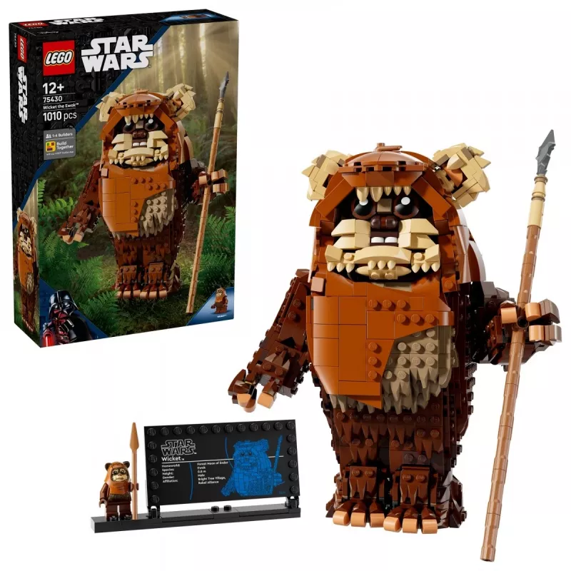 LEGO Star Wars Construct Wicket the Ewok 75430 building set — 1010 pieces, 230 mm model, age 12+