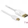 DisplayPort cable DeLOCK 83485 Mini DisplayPort 7 m White
