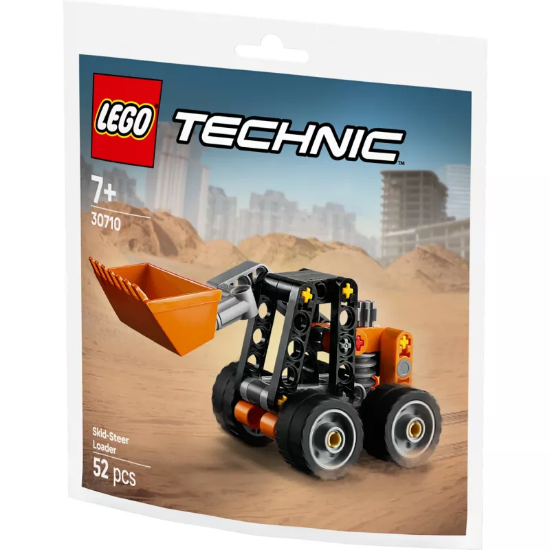 Construction toy LEGO Technic Skid Steer Loader 30710 with movable arms and tracks