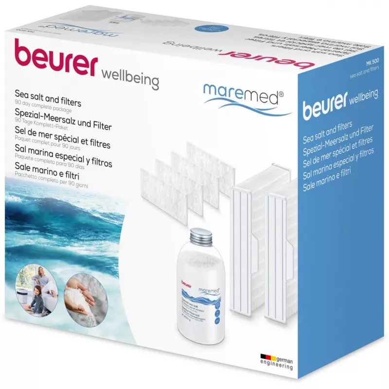 Beurer maremed MK 500 combi filter and sea salt set