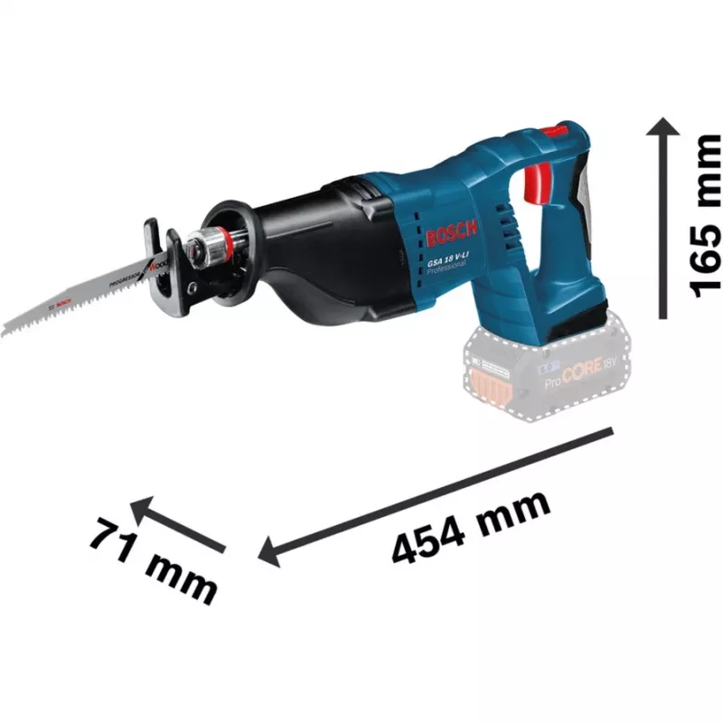 Bosch GSA 18 V-LI Black, Blue